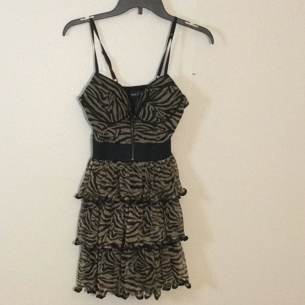 Olive Green Wet Seal Dress